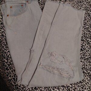 Light Blue Distressed Jeans